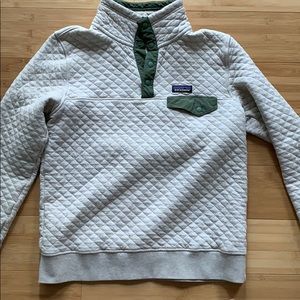 Patagonia quilted snap t pullover